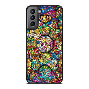 ALL DISNEY CHARACTERS GLASS ART Samsung Galaxy S21 Plus Case ALL DISNEY CHARACTERS GLASS ART Samsung Galaxy S21 Plus Case