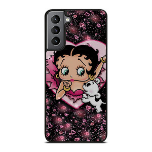 BETTY BOOP AND DOG CARTOON Samsung Galaxy S21 Plus Case BETTY BOOP AND DOG CARTOON Samsung Galaxy S21 Plus Case