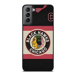 CHICAGO BLACKHAWKS FOOTBALL JERSEY Samsung Galaxy S21 Plus Case