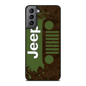 JEEP WRANGLER LOGO GREEN Samsung Galaxy S21 Plus Case