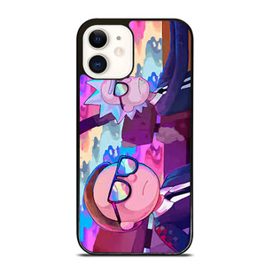 RICK AND MORTY CARTOON RAINBOW iPhone 12 Case