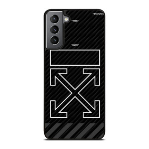 OFF WHITE BLACK CARBON Samsung Galaxy S21 Plus Case OFF WHITE BLACK CARBON Samsung Galaxy S21 Plus Case