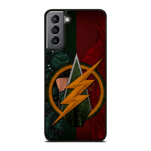 THE FLASH GREEN ARROW LOGO DC Samsung Galaxy S21 Plus Case THE FLASH GREEN ARROW LOGO DC Samsung Galaxy S21 Plus Case