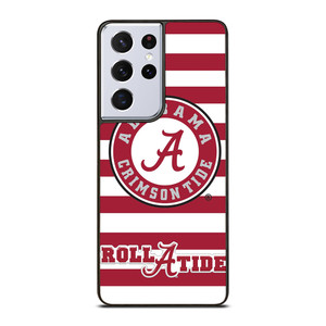ALABAMA CRIMSON TIDE ROLL A TIDE STRIPE LOGO Samsung Galaxy S21 Ultra Case ALABAMA CRIMSON TIDE ROLL A TIDE STRIPE LOGO Samsung Galaxy S21 Ultra Case