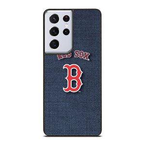 BOSTON RED SOX LOGO JEANS Samsung Galaxy S21 Ultra Case BOSTON RED SOX LOGO JEANS Samsung Galaxy S21 Ultra Case