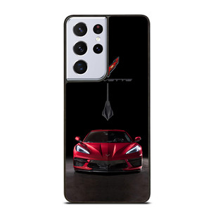 CORVETTE STINGRAY C8 RED CAR Samsung Galaxy S21 Ultra Case