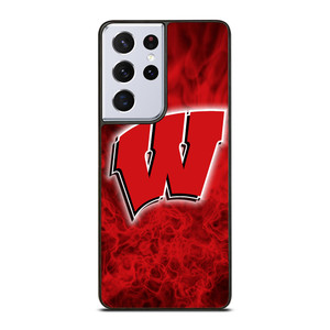 WISCONSIN BADGER LOGO Samsung Galaxy S21 Ultra Case WISCONSIN BADGER LOGO Samsung Galaxy S21 Ultra Case