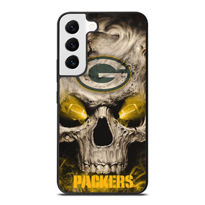 GREEN BAY PACKERS SKULL LOGO Samsung Galaxy S22 Case GREEN BAY PACKERS SKULL LOGO Samsung Galaxy S22 Case
