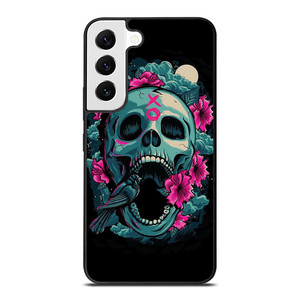 SUGAR SKULL FLOWERS TATTOO Samsung Galaxy S22 Case SUGAR SKULL FLOWERS TATTOO Samsung Galaxy S22 Case