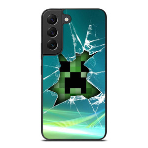 CREEPER MINECRAFT BROKEN GLASS Samsung Galaxy S22 Plus Case CREEPER MINECRAFT BROKEN GLASS Samsung Galaxy S22 Plus Case
