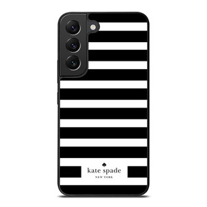KATE SPADE NEW YORK BLACK WHITE STRIPES Samsung Galaxy S22 Plus Case