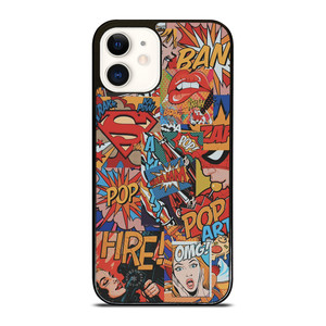 SUPERMAN POP ART COMIC iPhone 12 Case SUPERMAN POP ART COMIC iPhone 12 Case