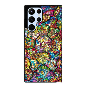 ALL DISNEY CHARACTERS GLASS ART Samsung S22 Ultra Case Samsung Galaxy S22 Ultra Case