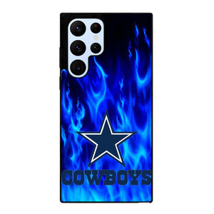 DALLAS COWBOYS LOGO BLUE FIRE Samsung S22 Ultra Case Samsung Galaxy S22 Ultra Case