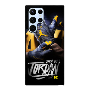 UNIVERSITY OF MICHIGAN AIR JORDAN Samsung S22 Ultra Case Samsung Galaxy S22 Ultra Case