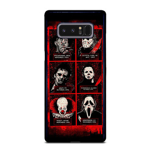 HORROR MOVIES VILLAIN CHARACTERS Samsung Galaxy Note 8 Case