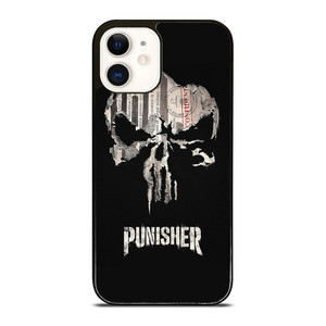 THE PUNISHER SKULL PAPER EFFECT ARTWORK iPhone 12 Case THE PUNISHER SKULL PAPER EFFECT ARTWORK iPhone 12 Case