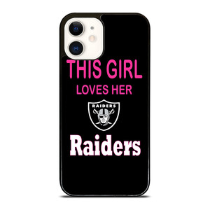 THIS GIRL LOVES THE RAIDERS iPhone 12 Case THIS GIRL LOVES THE RAIDERS iPhone 12 Case