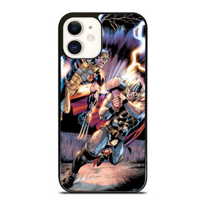 THOR VS WOLVERINE ANIME iPhone 12 Case THOR VS WOLVERINE ANIME iPhone 12 Case