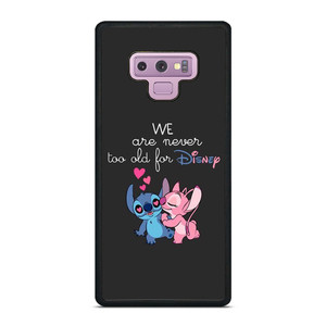 LILO AND STITCH QUOTES DISNEY NEVER TOO OLD Samsung Galaxy Note 9 Case