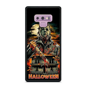 MICHAEL MYERS FACE HALLOWEEN HORROR CARTOON Samsung Galaxy Note 9 Case