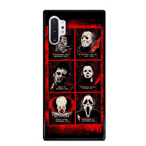 HORROR MOVIES VILLAIN CHARACTERS Samsung Galaxy Note 10 Plus Case