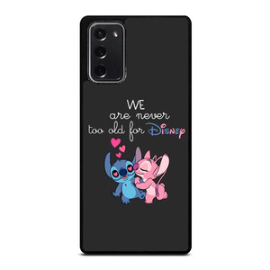 LILO AND STITCH QUOTES DISNEY NEVER TOO OLD Samsung Galaxy Note 20 Case
