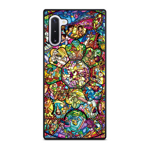 ALL DISNEY CHARACTERS GLASS ART Samsung Galaxy Note 10 Case