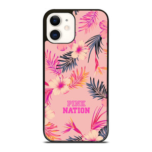 VICTORIA SECRET PINK NATION FLORAL BG iPhone 12 Case VICTORIA SECRET PINK NATION FLORAL BG iPhone 12 Case
