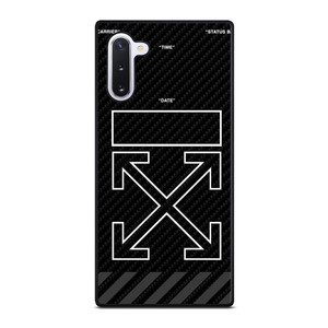 OFF WHITE BLACK CARBON Samsung Galaxy Note 10 Case