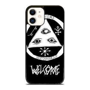 WELCOME SKATEBOARDS LOGO BLACK iPhone 12 Case