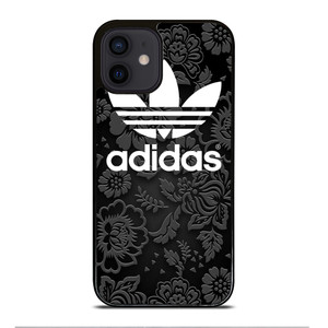 ADIDAS LOGO BLACK FLORAL iPhone 12 Mini Case ADIDAS LOGO BLACK FLORAL iPhone 12 Mini Case