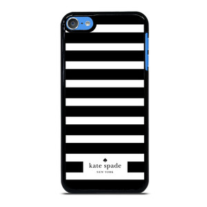 KATE SPADE NEW YORK BLACK WHITE STRIPES iPod Touch 7 Case