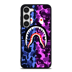 BAPE SHARK LOGO BLUE VIOLET Samsung Galaxy S23 Case BAPE SHARK LOGO BLUE VIOLET Samsung Galaxy S23 Case