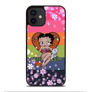 BETTY BOOP PINK FLOWER iPhone 12 Mini Case BETTY BOOP PINK FLOWER iPhone 12 Mini Case