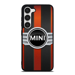 MINI COPER LOGO BLACK RED STRIPES Samsung Galaxy S23 Case