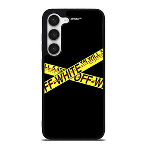 OFF WHITE LOGO STRIP Samsung Galaxy S23 Case