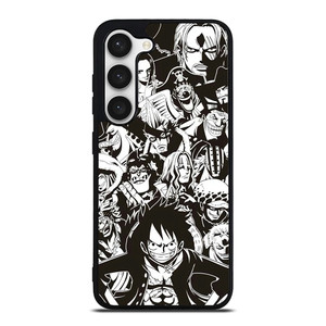 ONE PIECE CHARACTER BLACK WHITE Samsung Galaxy S23 Case