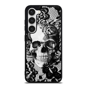 SKULL ON BLACK LACE Samsung Galaxy S23 Case SKULL ON BLACK LACE Samsung Galaxy S23 Case
