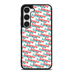 SUPREME RED BLUE PATTERN Samsung Galaxy S23 Case SUPREME RED BLUE PATTERN Samsung Galaxy S23 Case