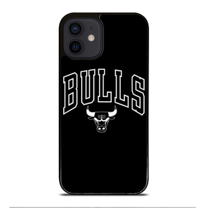 CHICAGO BULLS LOGO BLACK iPhone 12 Mini Case