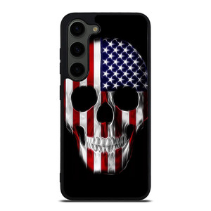 AMERICAN FLAG SKULL METAL Samsung Galaxy S23 Plus Case