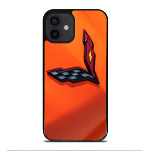 CORVETTE ORANGE LOGO iPhone 12 Mini Case CORVETTE ORANGE LOGO iPhone 12 Mini Case