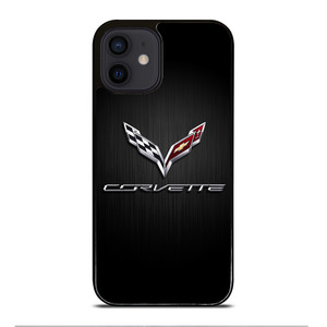 CORVETTE SYMBOLS BLACK iPhone 12 Mini Case CORVETTE SYMBOLS BLACK iPhone 12 Mini Case