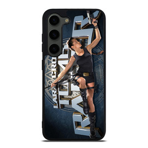 LARA CROFT TOMB RAIDER iPhone XR Plastic Black Samsung Galaxy S23 Plus Case