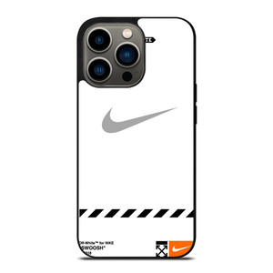 OFF WHITE X NIKE GREY LOGO iPhone 13 Pro Case