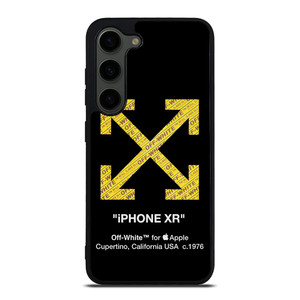 OFF WHITE YELLOW LOGO X APPLE Samsung Galaxy S23 Plus Case