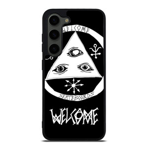 WELCOME SKATEBOARDS LOGO BLACK Samsung Galaxy S23 Plus Case