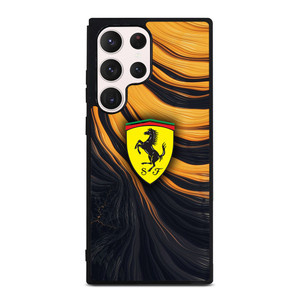 FERRARI LOGO YELLOW LIQUID Samsung Galaxy S23 Ultra Case FERRARI LOGO YELLOW LIQUID Samsung Galaxy S23 Ultra Case
