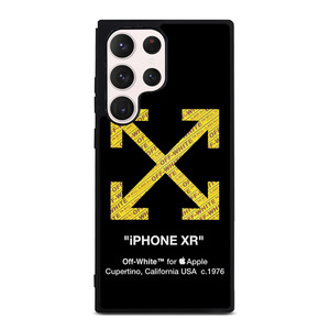 OFF WHITE YELLOW LOGO X APPLE Samsung Galaxy S23 Ultra Case